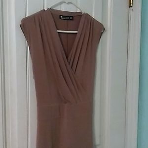 7th Avenue Design Studio New York & Company Size XL Tan Gown